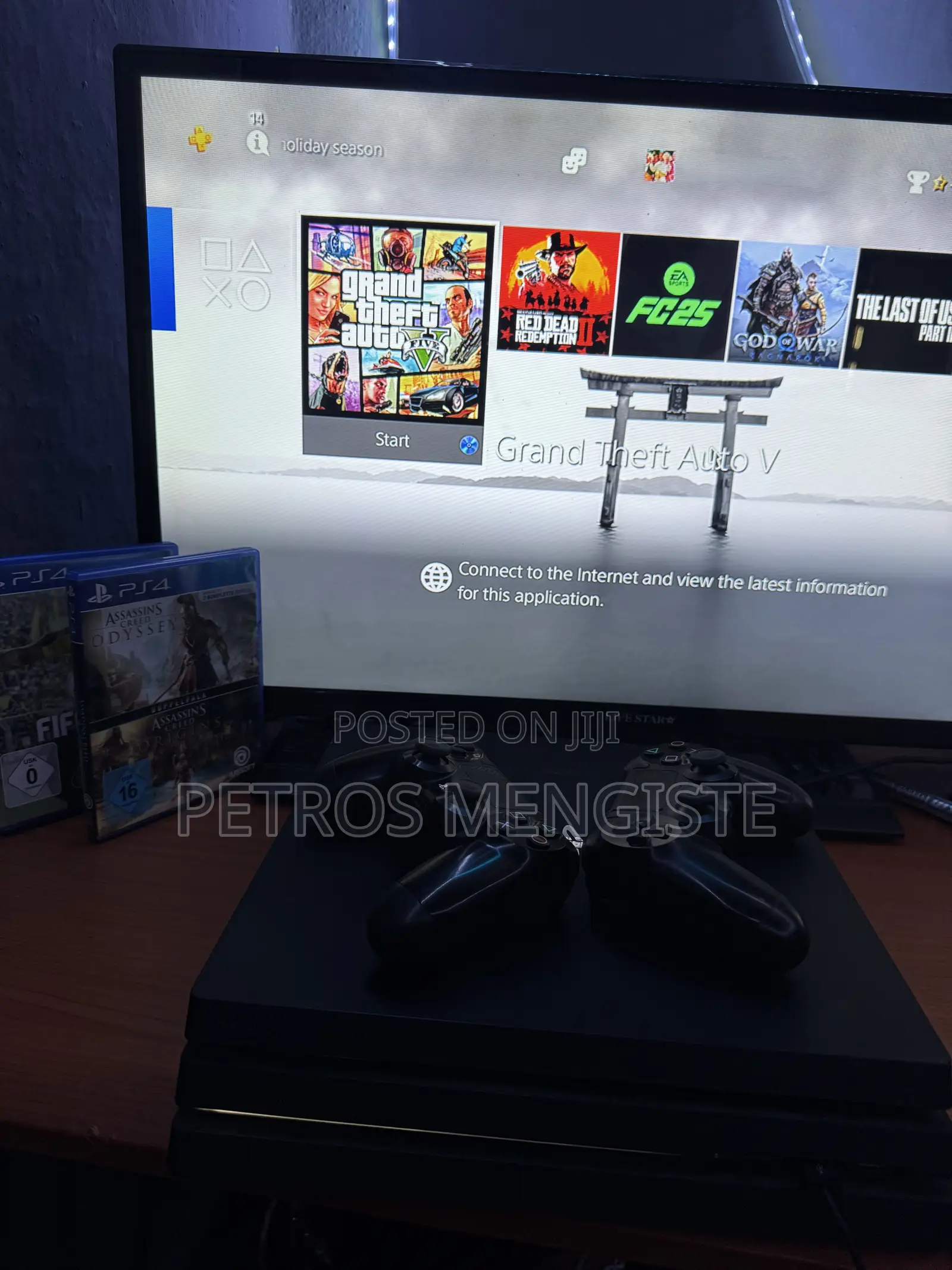 Playstation 4 Pro With 2 Orginal Controller