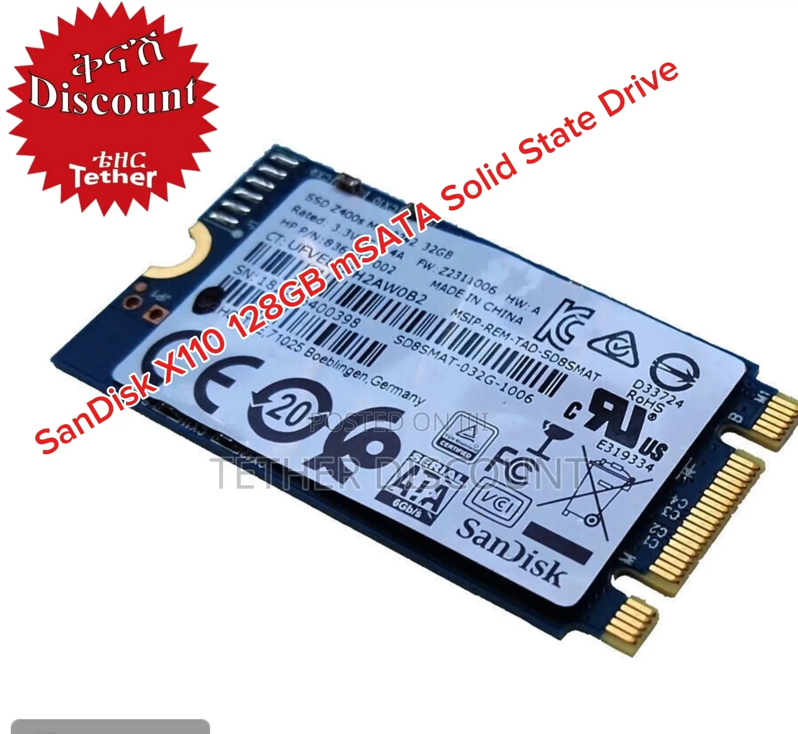 Sandisk X110 128gb Msata Solid State Drive