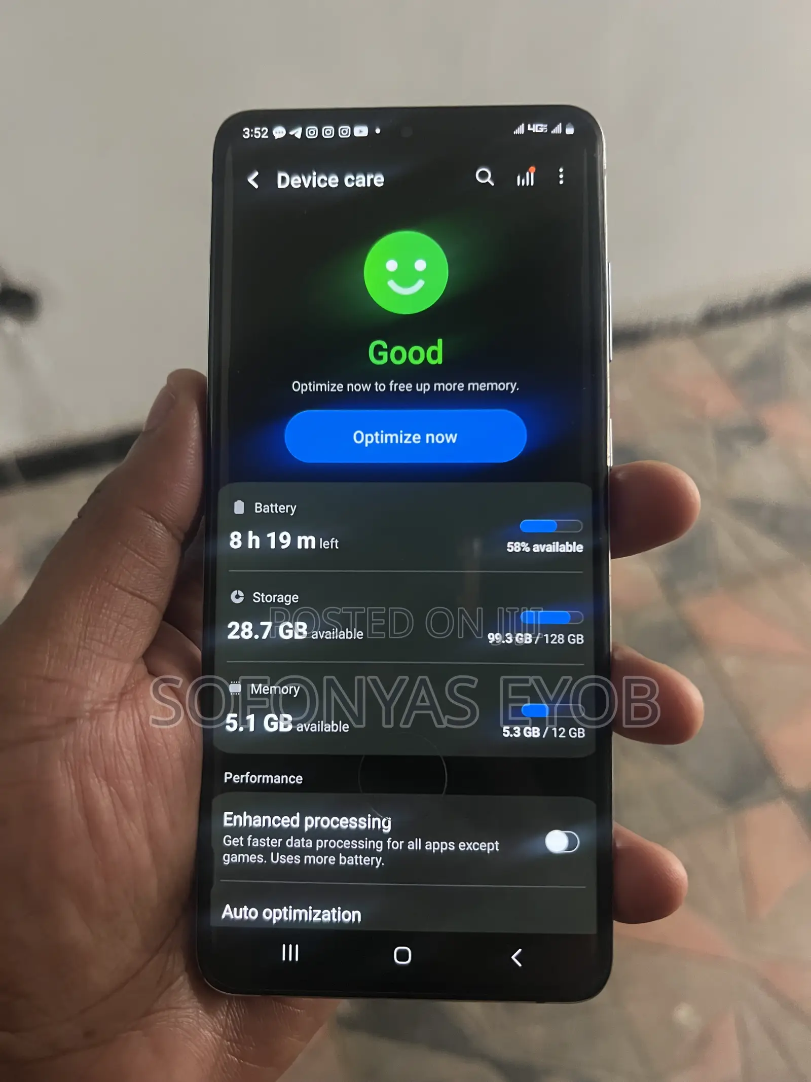 Samsung Galaxy S20+ 5G 128 GB Blue