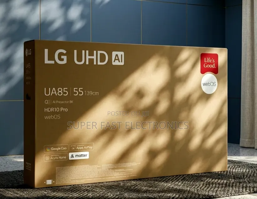 Lg 55 Inch Tv Uhd Ai Smart Tv Hdr10 Pro Webos Tv (Ua85 Series)