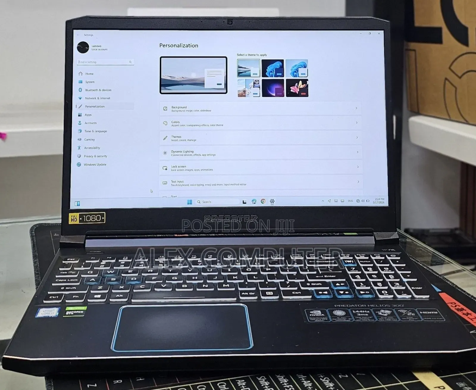 New Laptop Acer Predator Helios 300 16GB Intel Core i7 SSD 512GB
