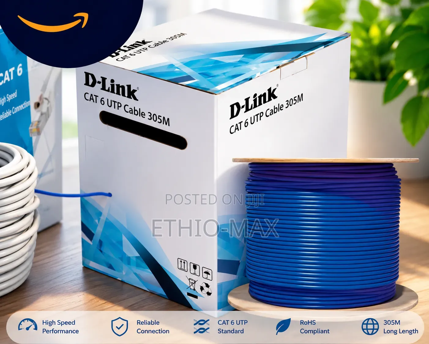 O-Link Cat6 Network Cable 305m – High Speed Internet Cable