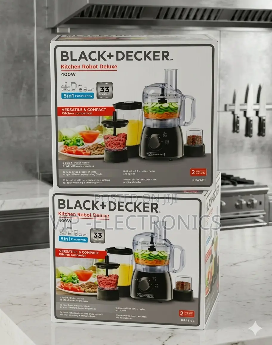 Black+Decker Kitchen Robot Deluxe 400w – 5-in-1food Processor
