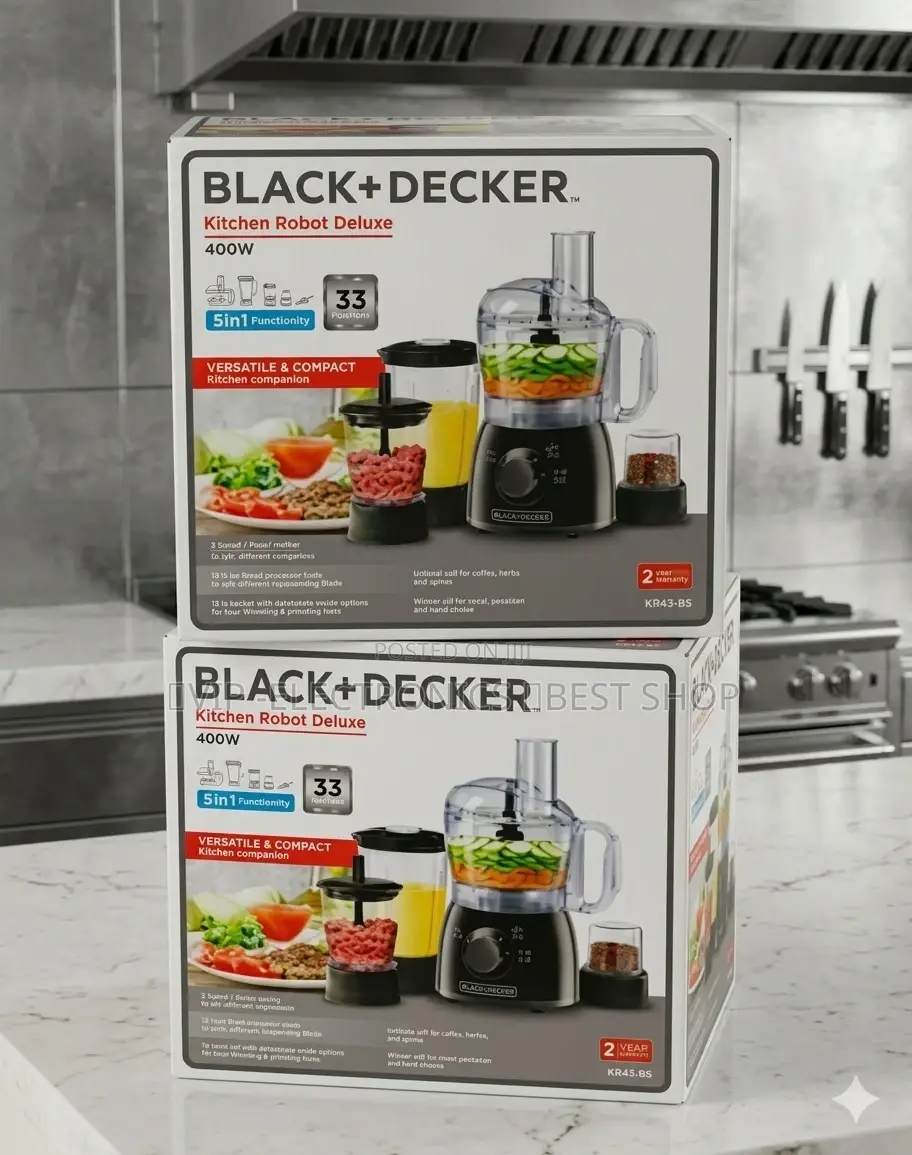 Black+Decker Kitchen Robot Deluxe 400w – 5-in-1food Processor