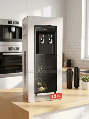 Enzo Water Dispenser (Black With Floral Accent