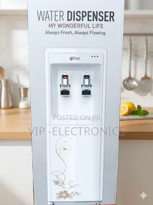 Enzo Water Dispenser (Black With Floral Accent