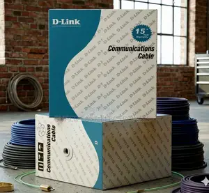 D-Link Communications Cable Stacked in an Industrial