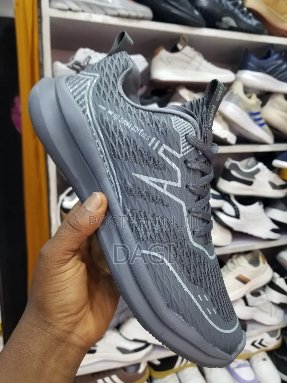 Gray Goupu Comfortable Shoes