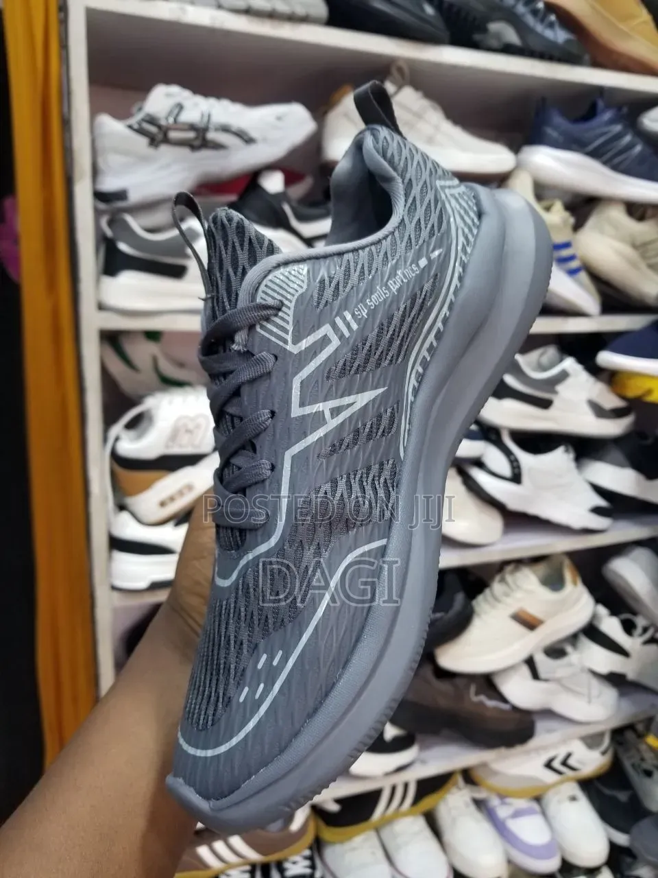 Gray Goupu Comfortable Shoes