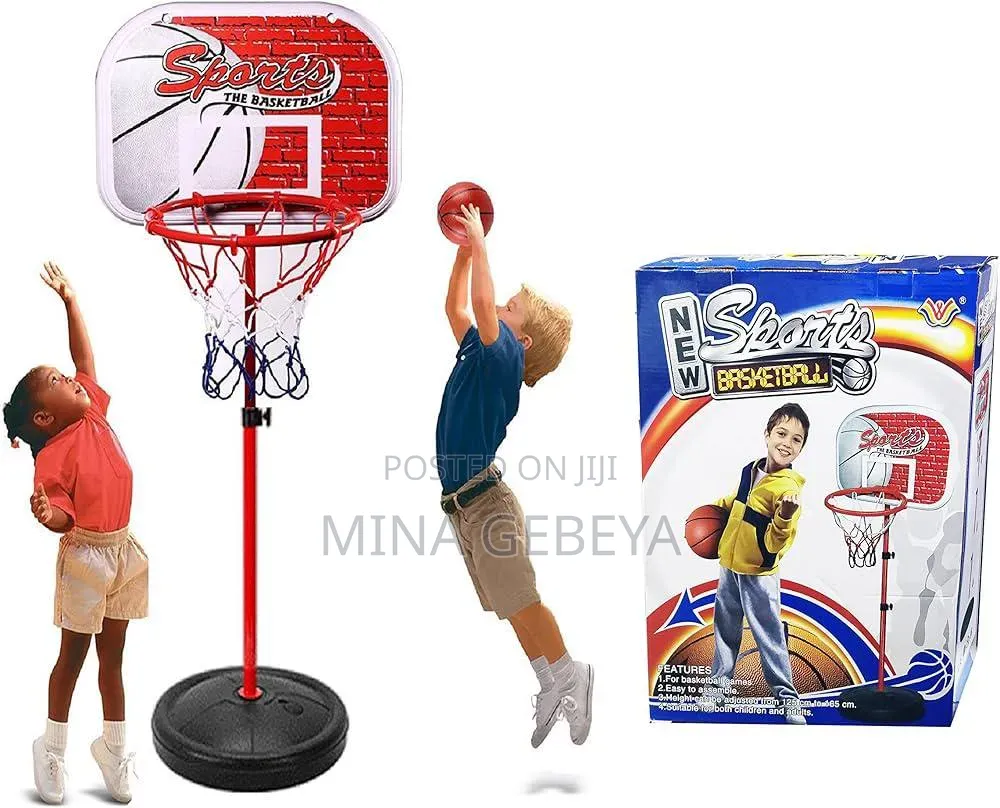 Kids Adjustable Basketball Set