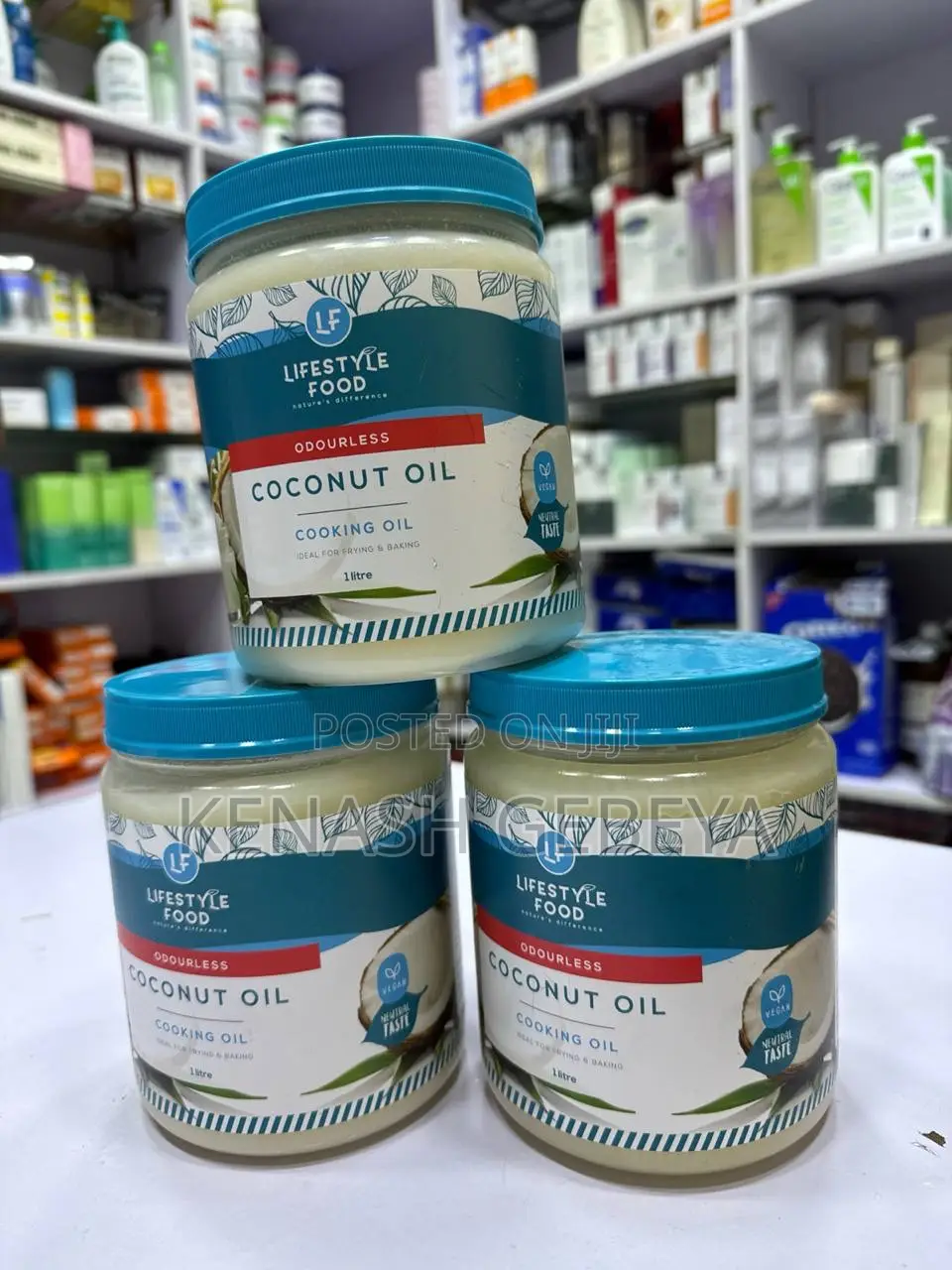 1-litre Jar Of Lifestyle Food Odourless Coconut Oil,