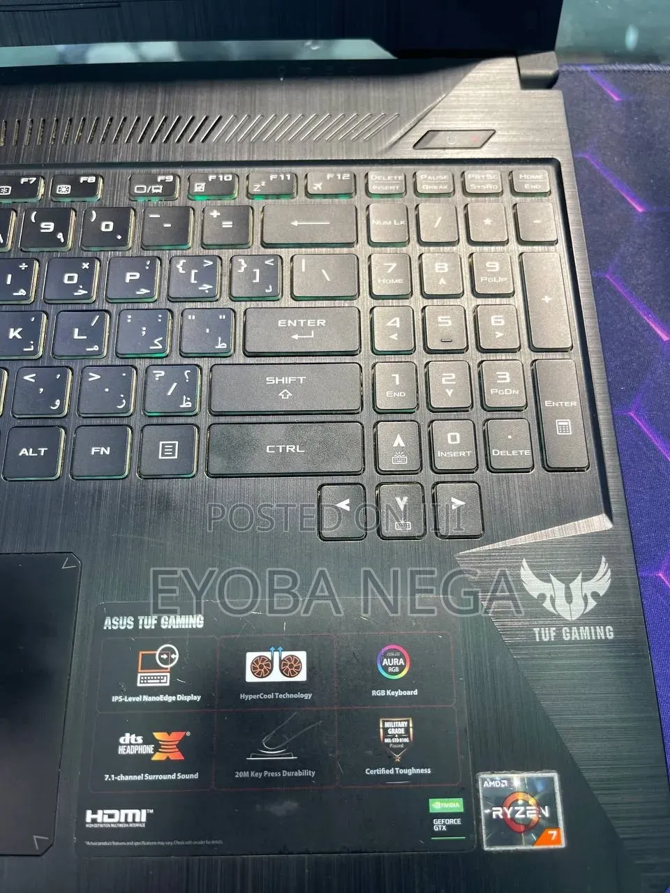 New Laptop Asus TUF Gaming A15 16GB AMD Ryzen 7 SSD 512GB
