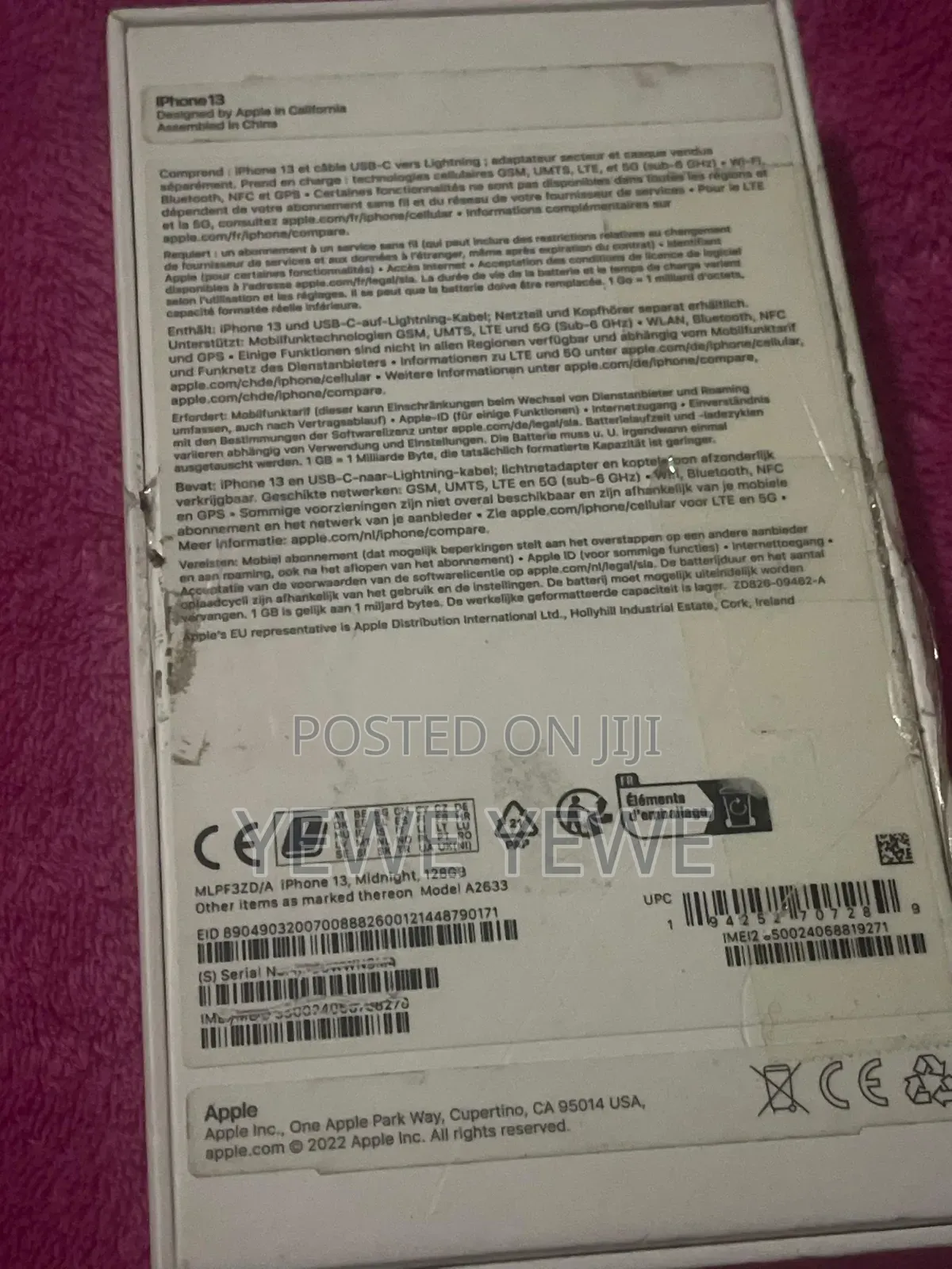 Apple iPhone 13 256 GB Black