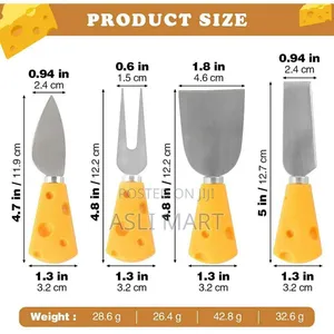 4 Pcs Cheese Knife Set