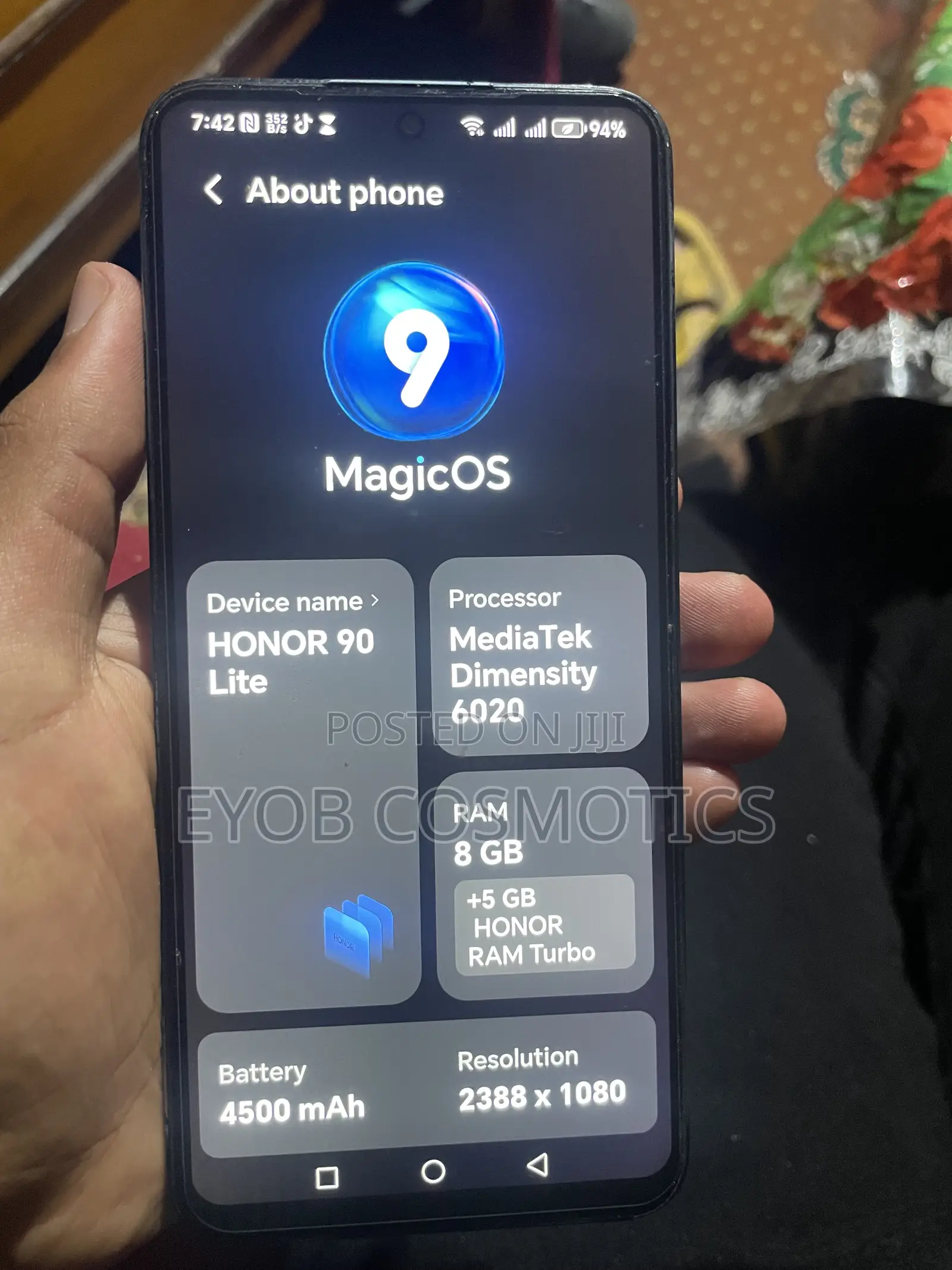 Honor 90 Lite 256 GB Silver