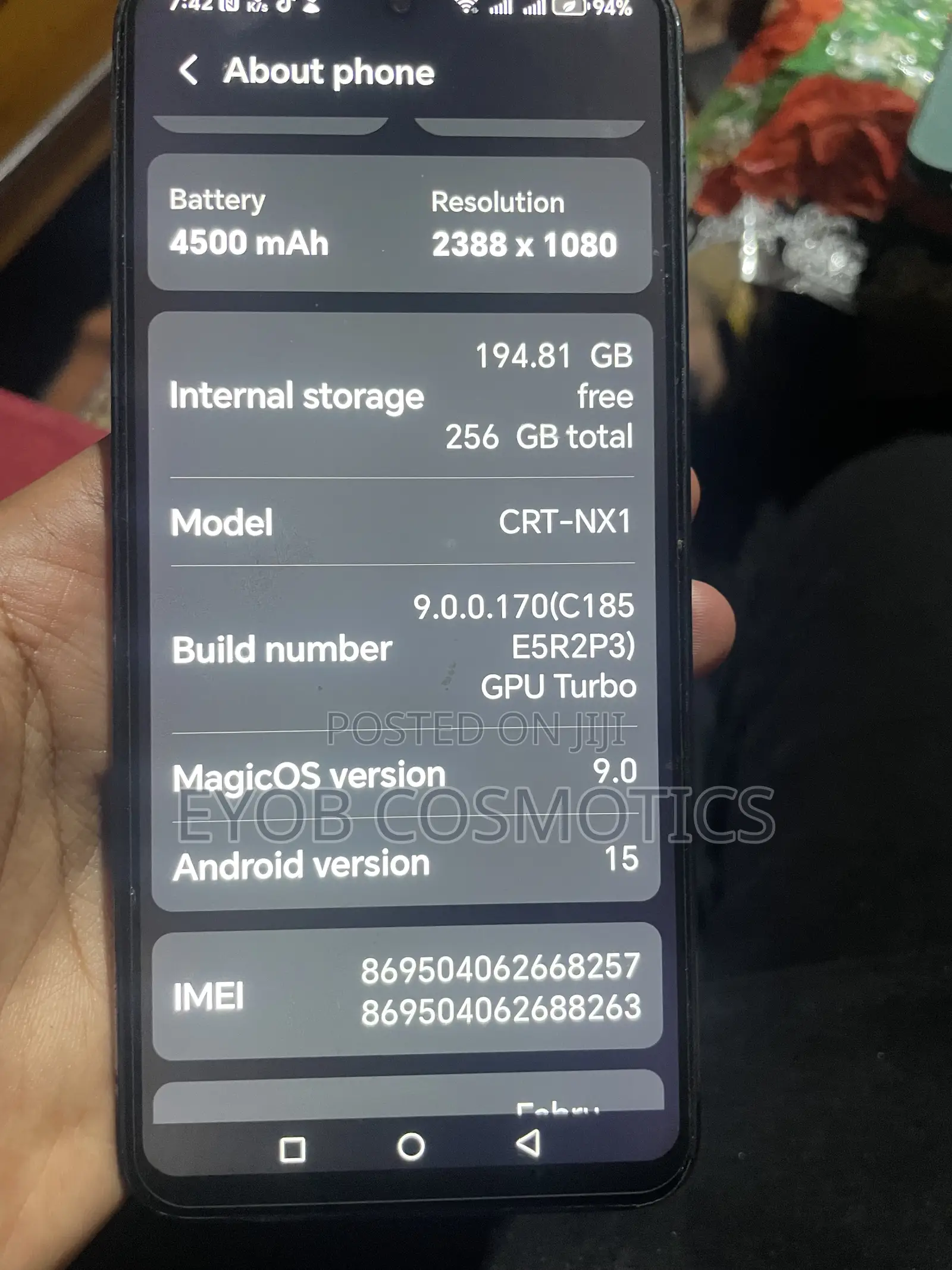 Honor 90 Lite 256 GB Silver