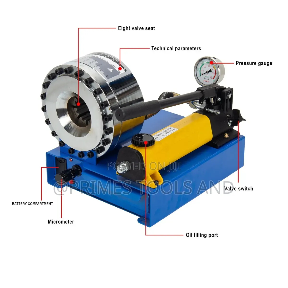 Portable Manual Hydraulic Hose Crimping Machine