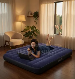 Intex በአየር የሚሞላ ፍራሽ [137×191×25 ሴ.ሜ ] + ከመንፊያው ጋር
