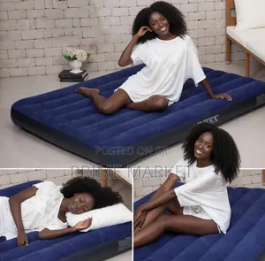 Intex በአየር የሚሞላ ፍራሽ [137×191×25 ሴ.ሜ ] + ከመንፊያው ጋር
