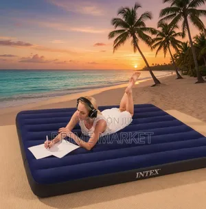 Intex በአየር የሚሞላ ፍራሽ [137×191×25 ሴ.ሜ ] + ከመንፊያው ጋር