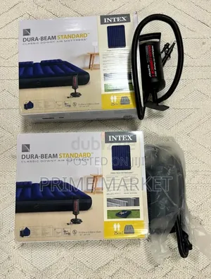 Intex በአየር የሚሞላ ፍራሽ [ 152 * 203 * 22 ሴ.ሜ ] + ከነ መንፊያው