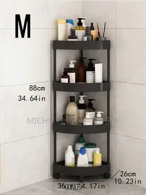 4 Tier Moveable Corner Storage Rack/Free Delivery