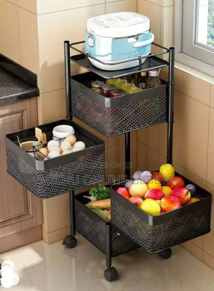 Moveable and Rotatable Kitchen Storage Rack /Free Delivery