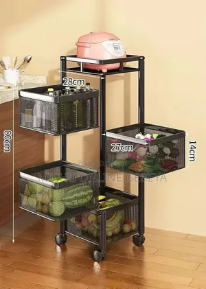Moveable and Rotatable Kitchen Storage Rack /Free Delivery