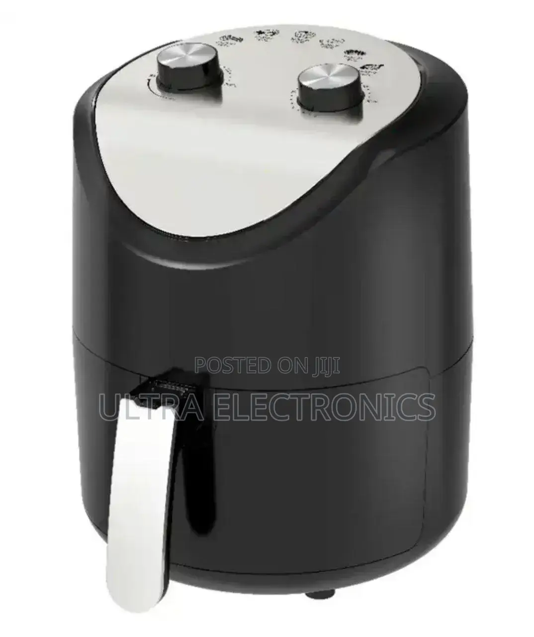 Minda Air Fryer With a Black Body and Silver