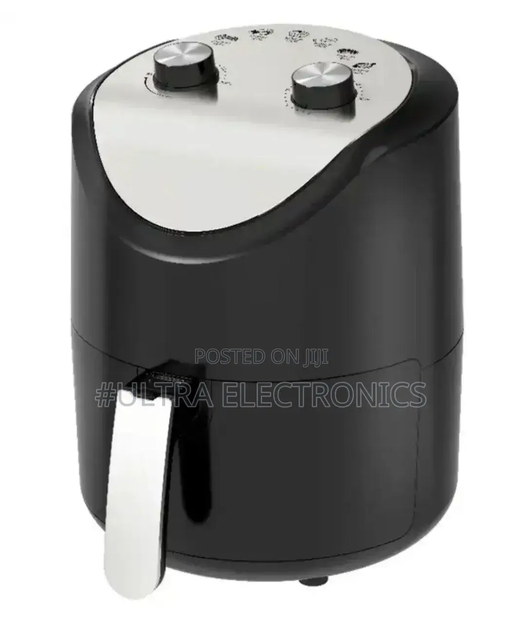 Minda Air Fryer With a Black Body and Silver