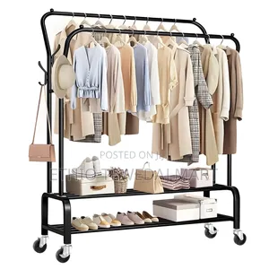 Amazing Floor Shoe Rack and Clothes Rack