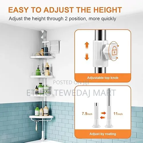 Shower Rack For Bathroom And Restroom Floor Standing Bath Rack Holder