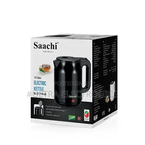 Saachi Electric Kettle With a Stainless Steel Interior and 360-Degree