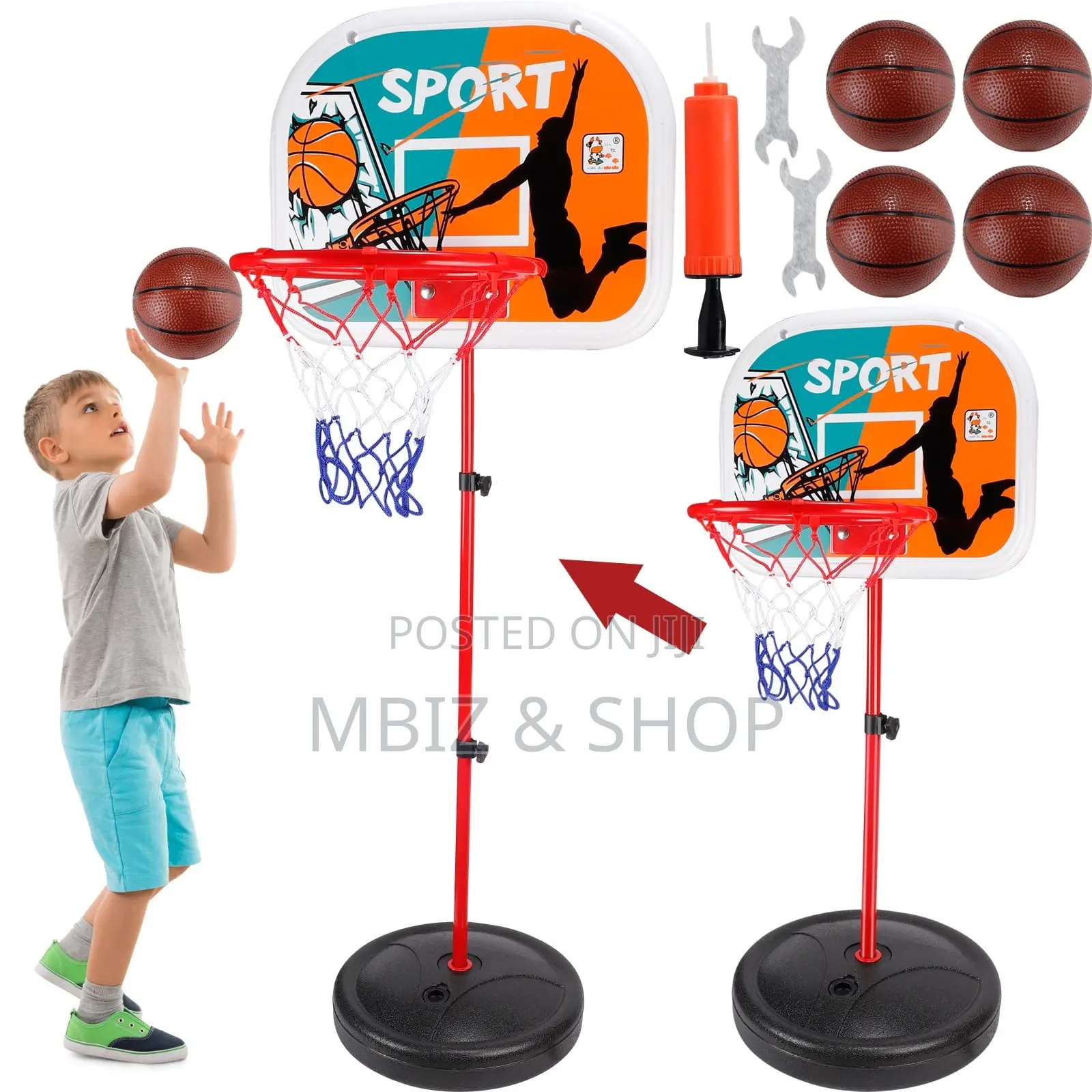 Kids Portable Basketball Hoop