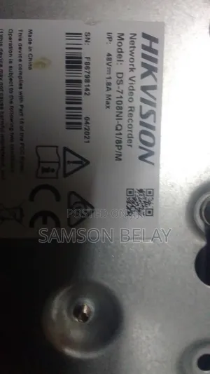 Hikvision 8 Channel 7108series Used