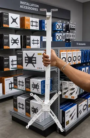 Universal Adjustable Ceiling Projector Mount (White) With Extendable