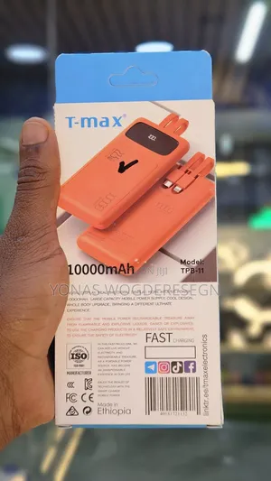 T-Max 10000mah Fast Charging Power Bank TPB-11