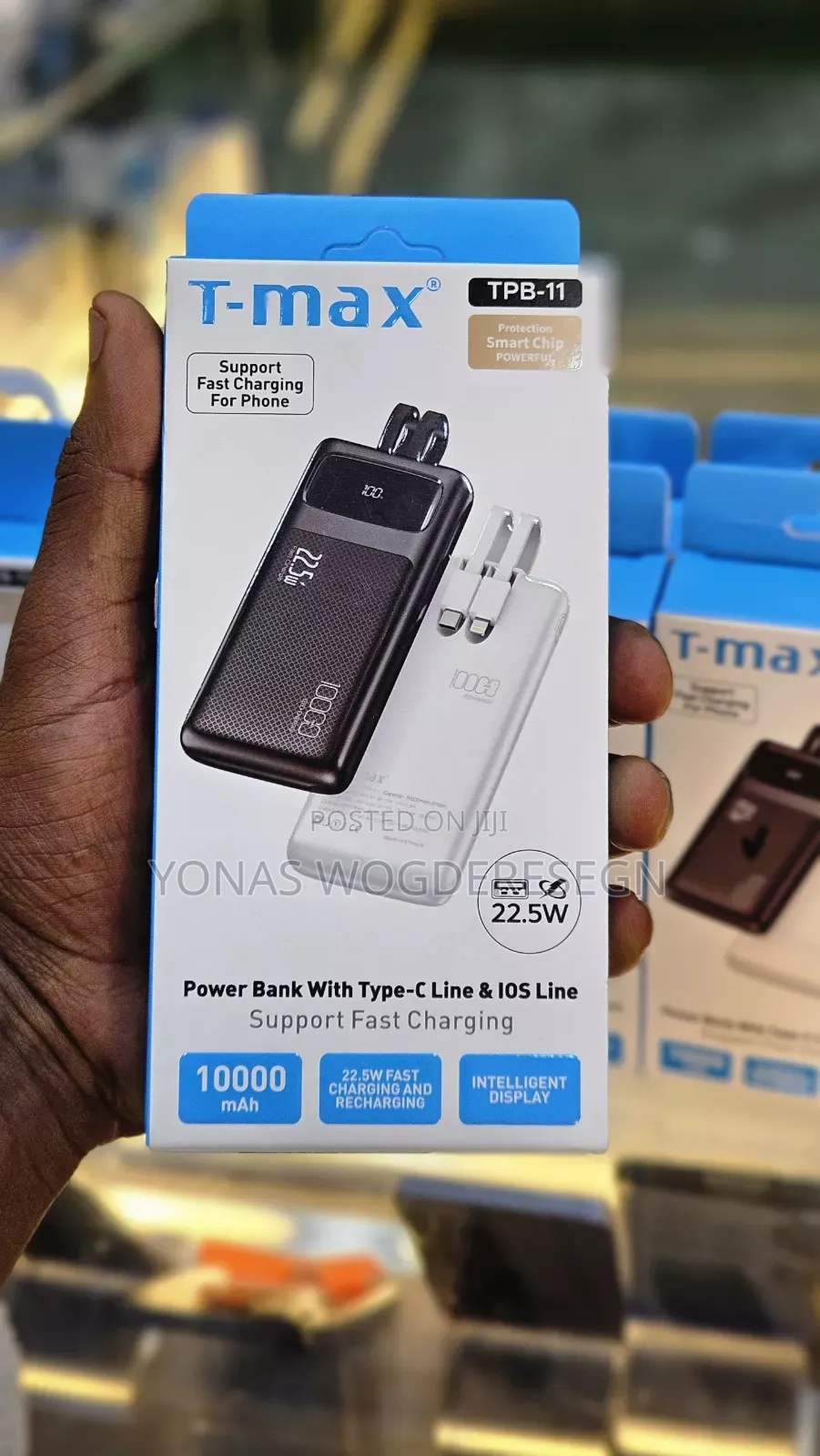 T-Max 10000mah Fast Charging Power Bank TPB-11