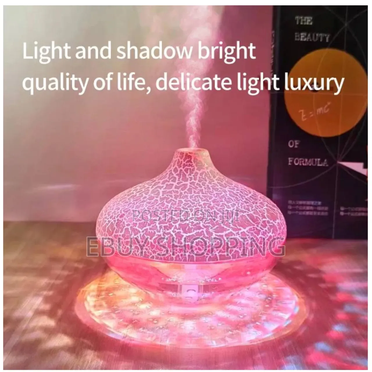 Ultrasonic Aroma Diffuser With 6-Hour Runtime Auto Shut-Off – 300ml