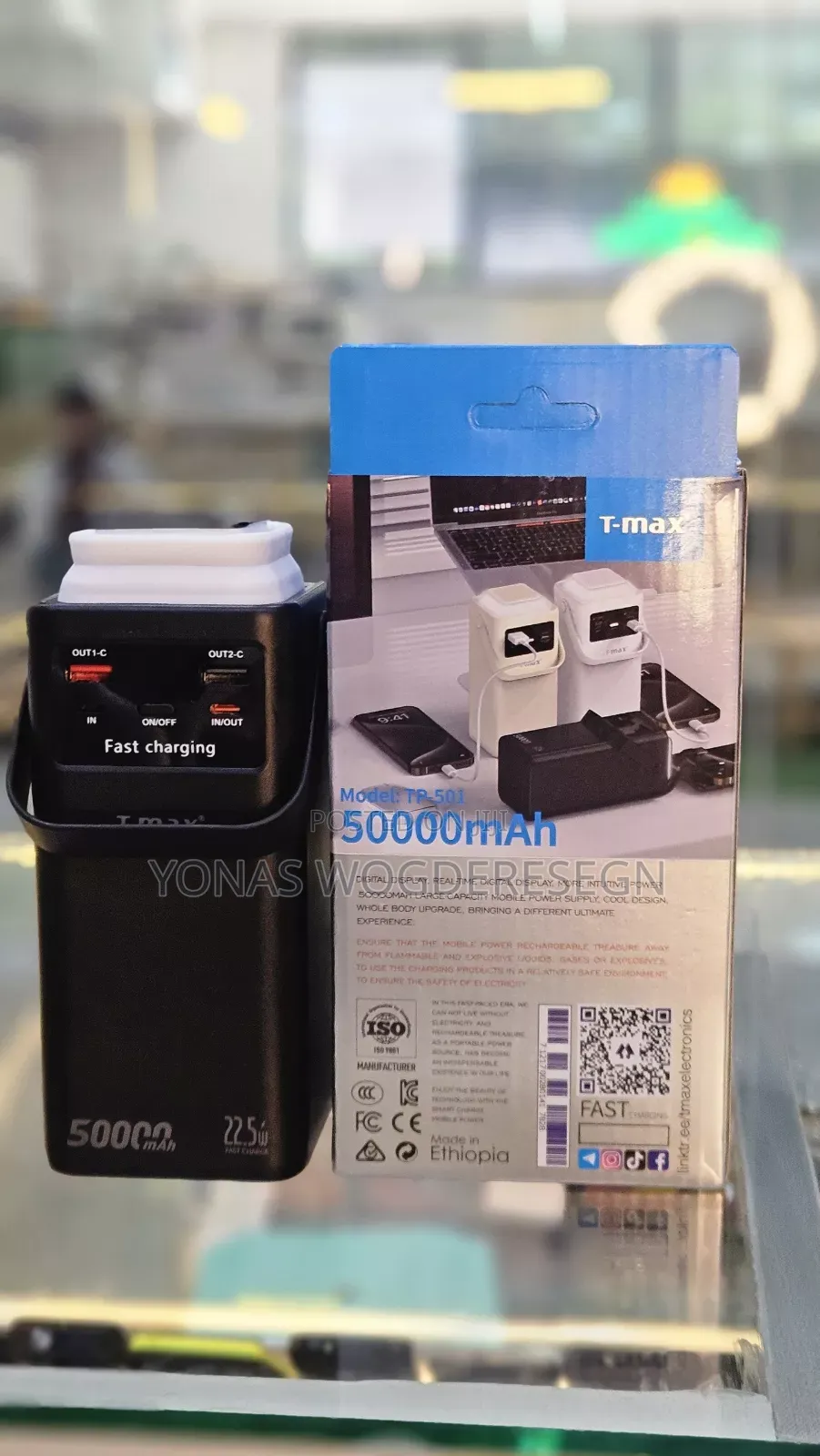 T-Max 50000mah Fast Charging Power Bank – High Capacity
