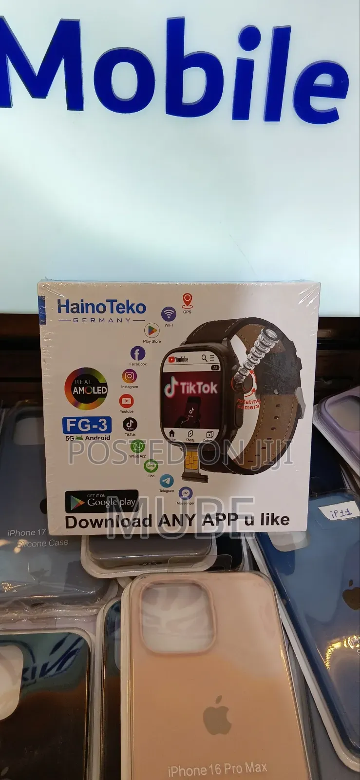 New Haino Teko Fg-3 5g Smartwatch 4gb Ram + 64gb Storage