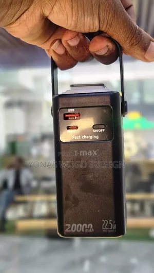 T-Max 20000mah Fast Charging Power Bank – Portable Battery Charger
