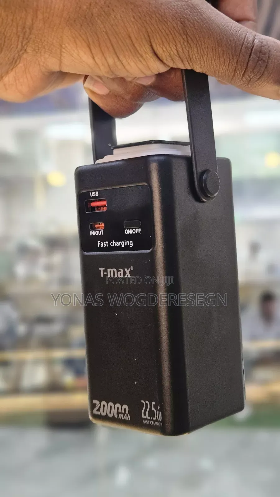 T-Max 20000mah Fast Charging Power Bank – Portable Battery Charger