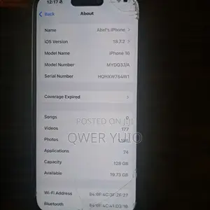 Apple iPhone 16 128 GB Black