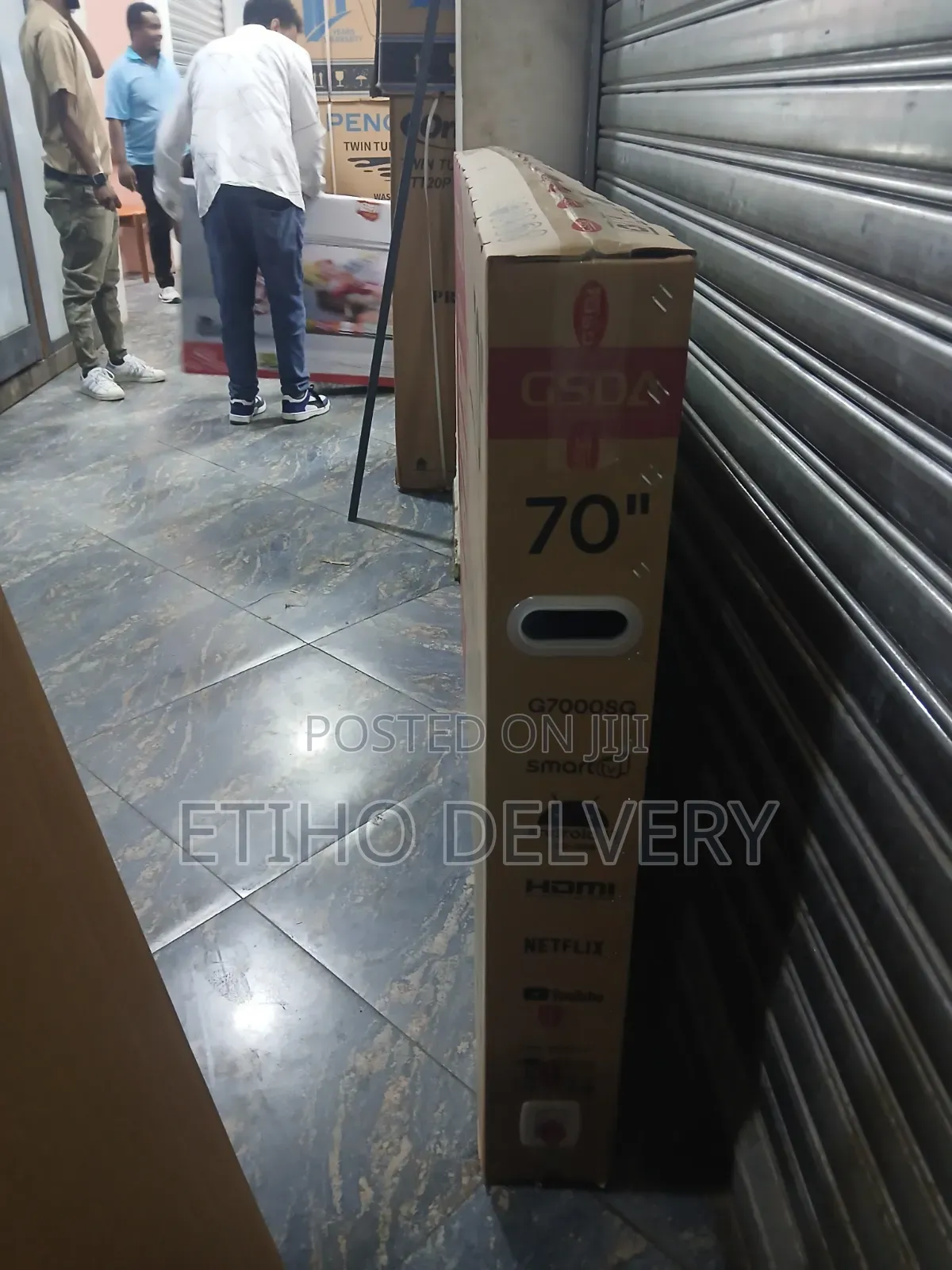Gsdatvthe Image Shows a Brand-New Box for a Gsda 70-Inch Uhd Smart