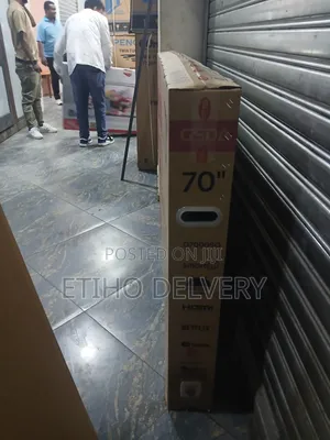 Gsdatvthe Image Shows a Brand-New Box for a Gsda 70-Inch Uhd Smart