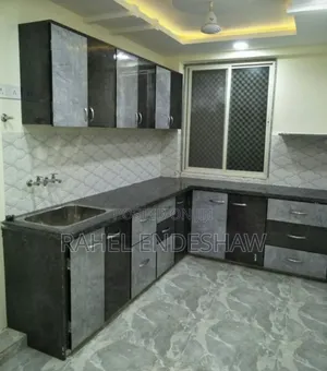 Black and Gray Kitchen Cabinet