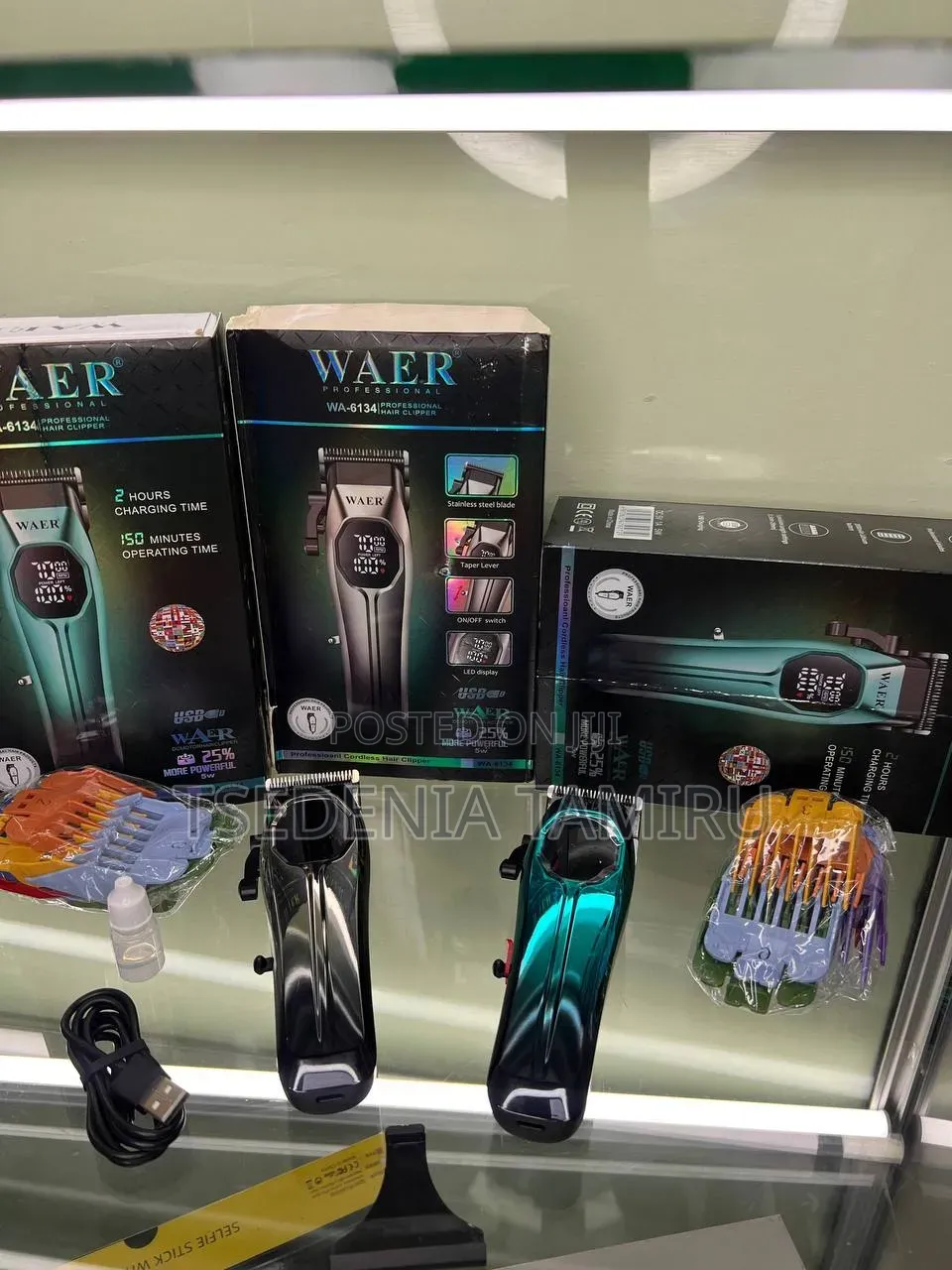 Waer Wa-6134 Professional Hair Clipper ዘመናዊ እና ኃይለኛ የፀጉር መቁረጫ