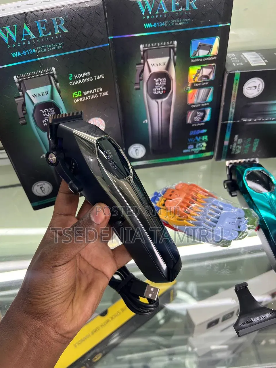 Waer Wa-6134 Professional Hair Clipper ዘመናዊ እና ኃይለኛ የፀጉር መቁረጫ