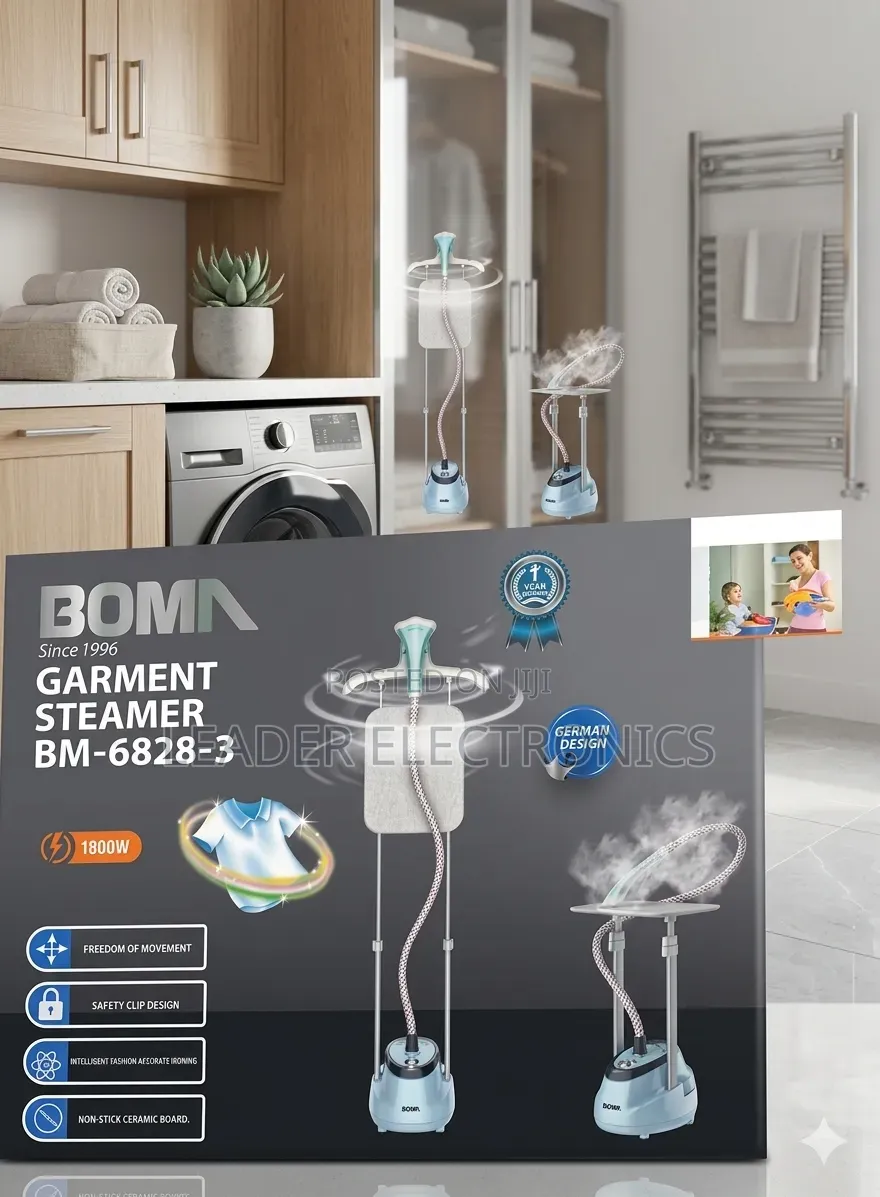 Boma Garment Steamer 1800w One Year Warranty